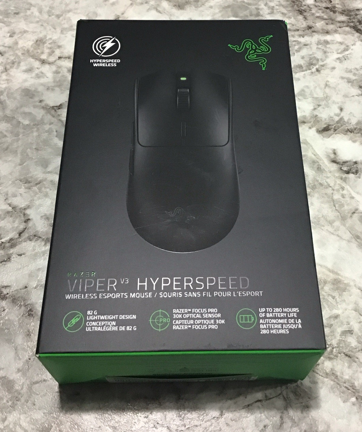 Razer Viper V3 HyperSpeed Wireless Gaming Mouse 30K DPI Black RZ01-0491 NEW