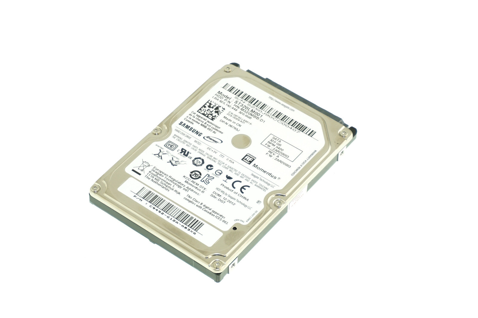 ST320LM001 GENUINE SAMSUNG HARD DRIVE 320GB 5400RPM (GRADE A) (CA215)