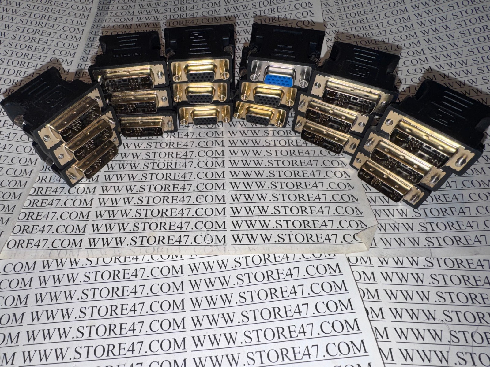 MONOPRICE 18PC LOT  DVI Male to VGA SVGA Female Video cable Adapter