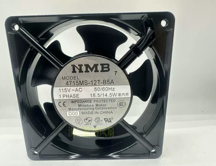 one . NMB-MAT 4715MS-12T-B5A AC115V 12038 12cm Axial Cooling Fan *xtlp