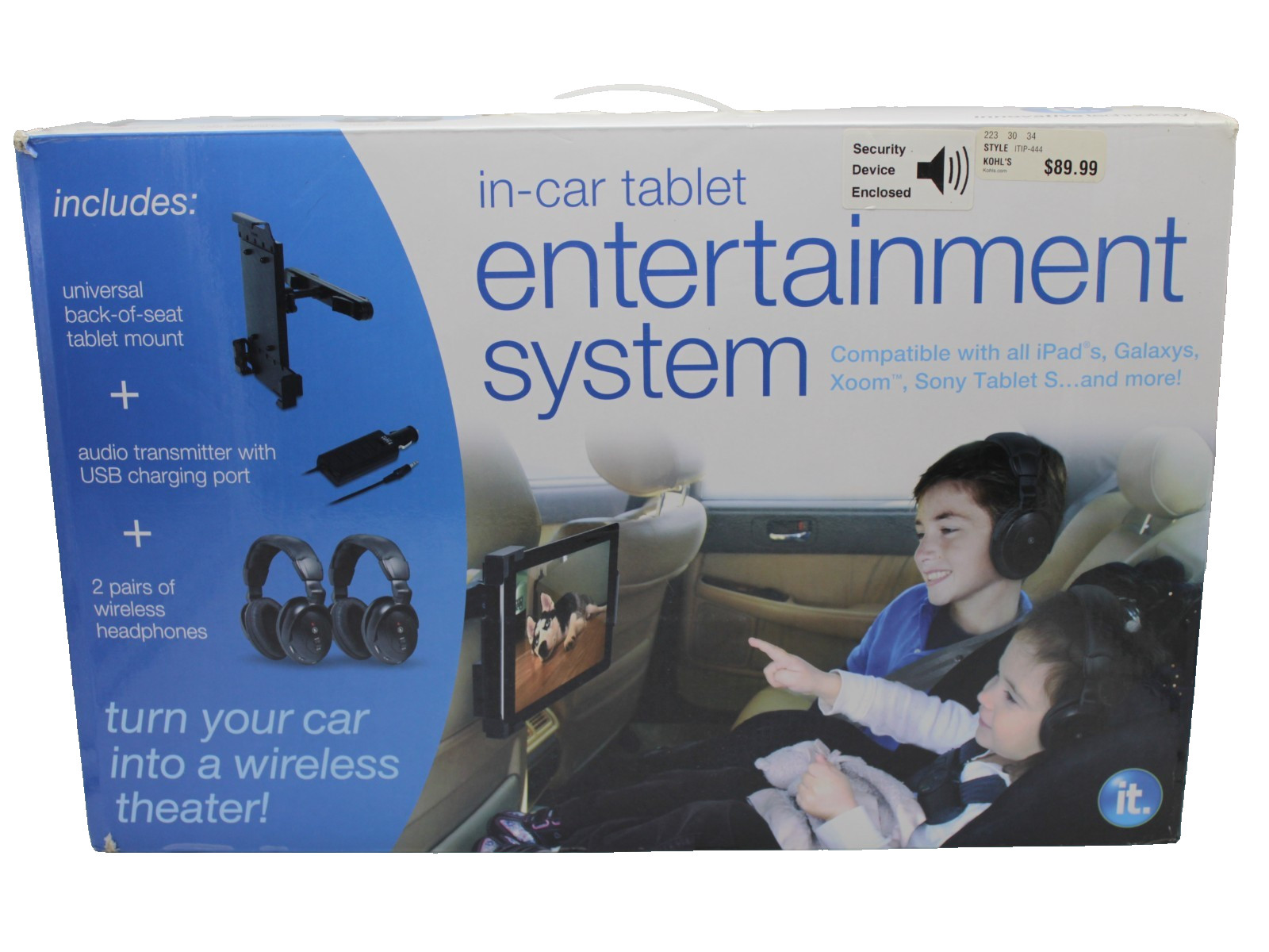 Innovative Technology ITIP-444 In-Car Tablet Entertainment System - NEW Open Box