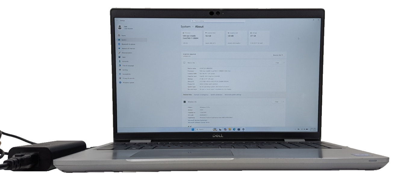 Dell Latitude 5531 *14 Core* i7 12th Gen 16GB DDR5 512SSD *Read Description*