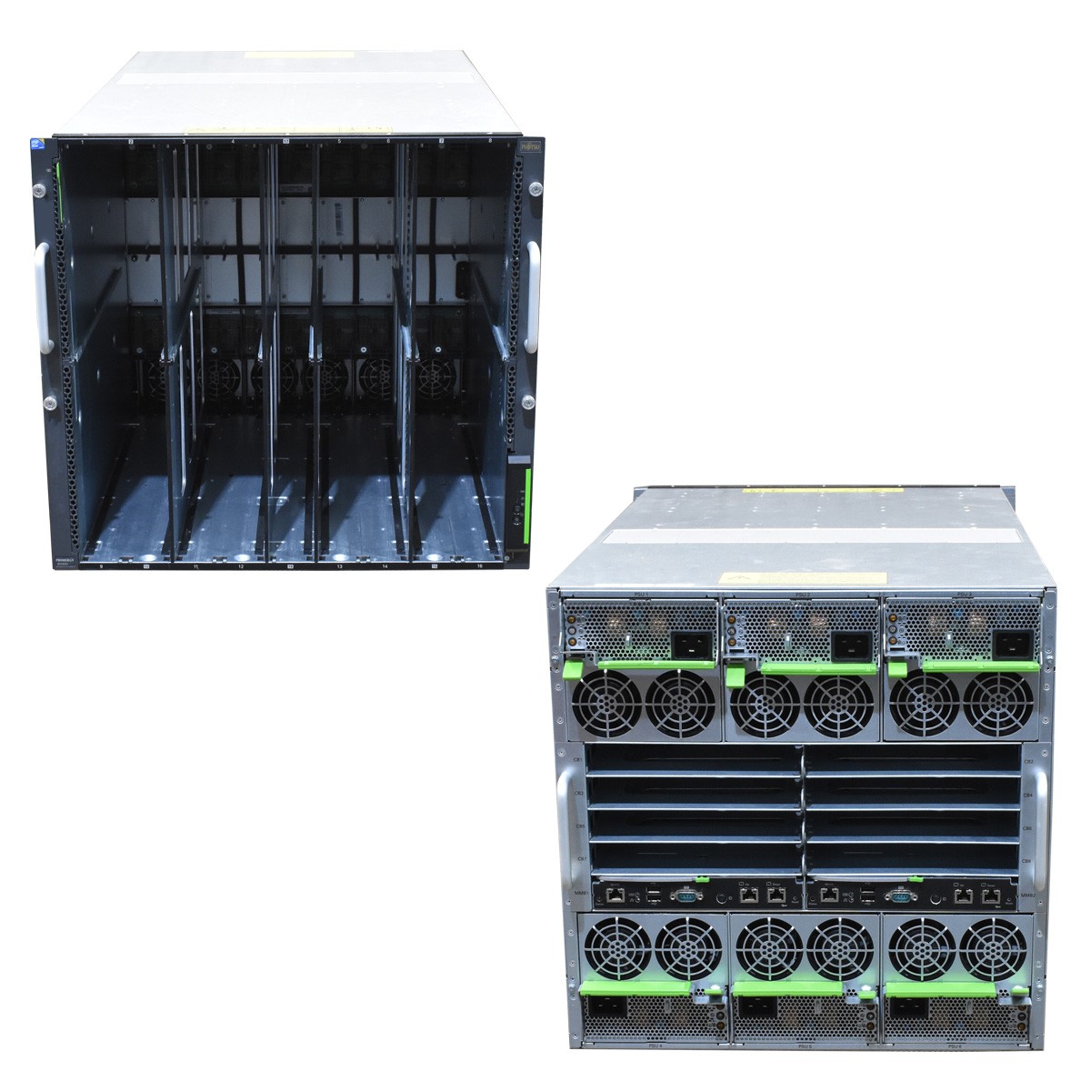 Fujitsu Bladecenter Primergy BX900 S1 2x Mgmt Blade S1 A3AC40096530 6x PSU
