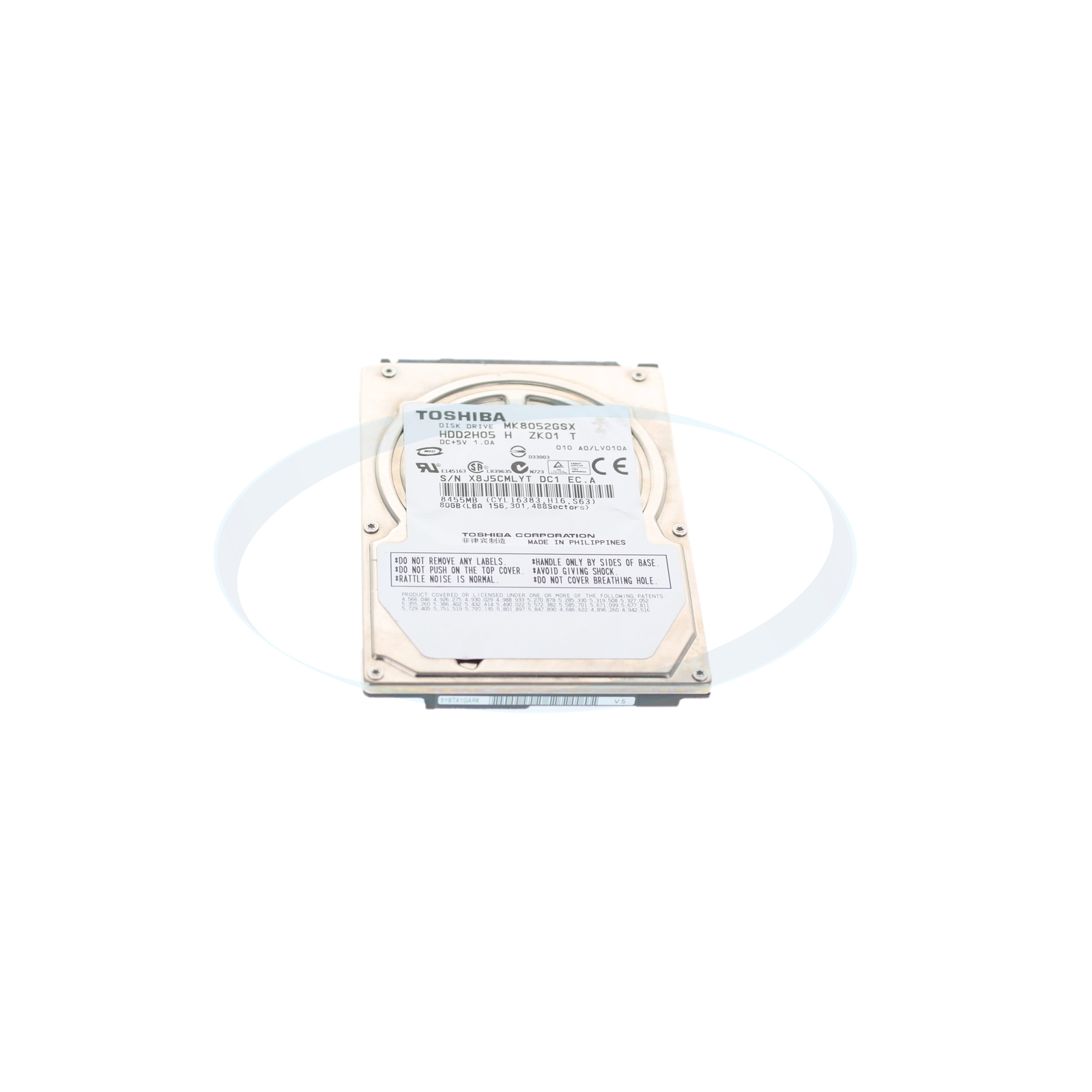Toshiba MK8052GSX 80GB 5.4K 2.5" SATA Hard Drive