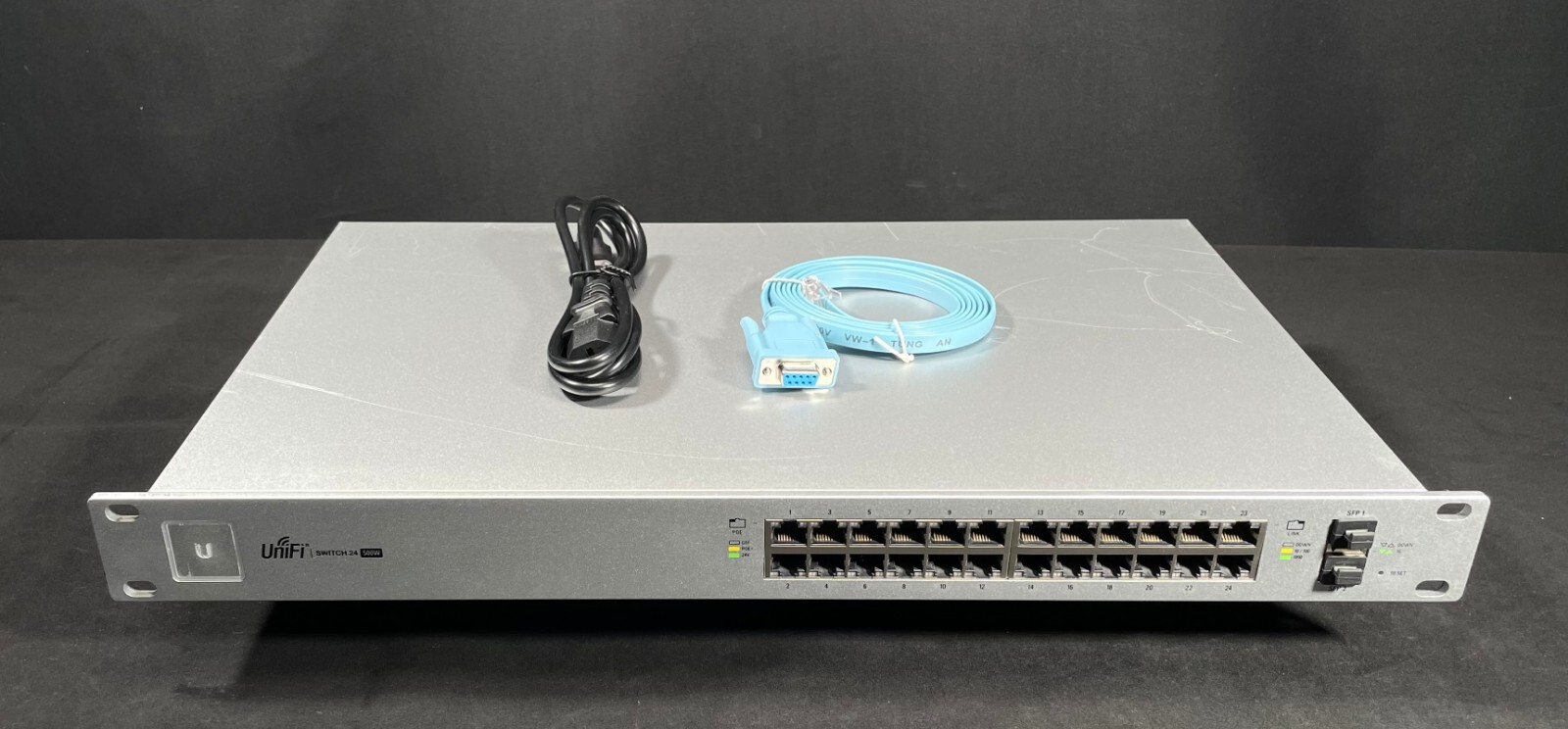 Ubiquiti US-24-500W UniFi 24-Port Gigabit Ethernet PoE+Mang. Switch - Fast Ship