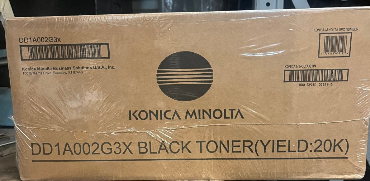 GENUINE Konica Minolta DD1A002G3X Black Toner Cartridge 