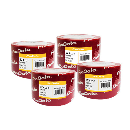 200 PC PioData 52X 700 MB 80 MIN CD-R Logo Top Blank Disc Media 831-800SA