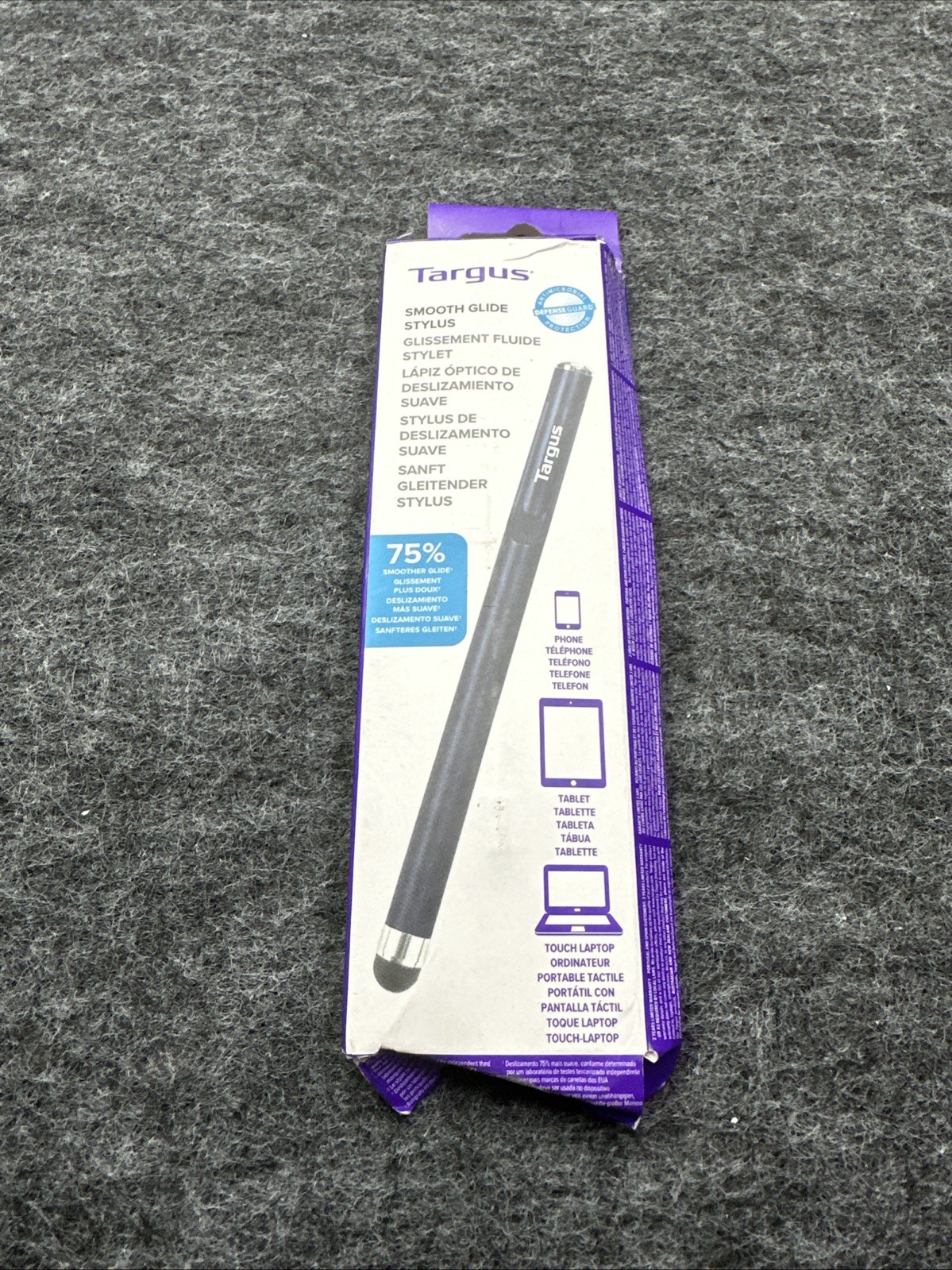 Targus Smooth Gliding Stylus Pen with DefenseGuard Black Universal Touchscreen