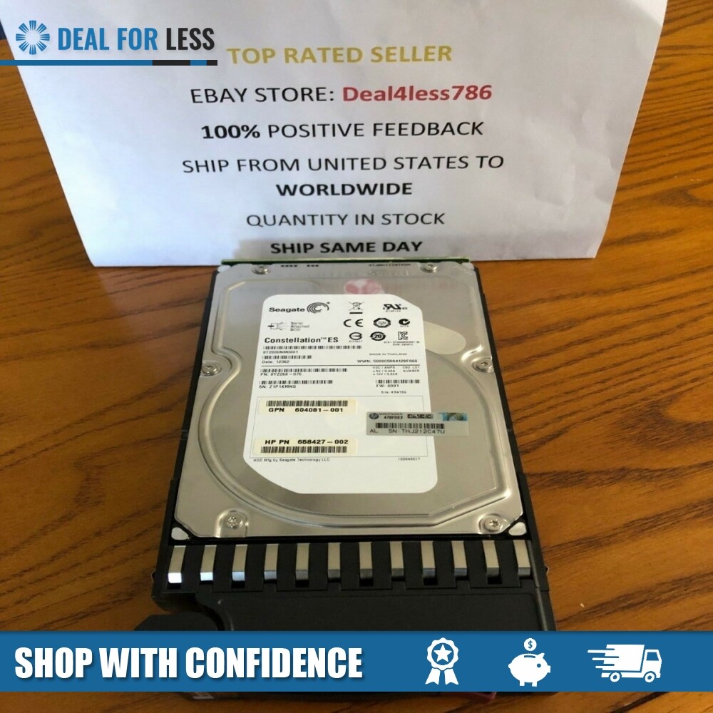 HP AW555A/605475-001/604081-001/604091-001/606228-002-2TB 7.2K 3.5 SAS DP 6G LFF