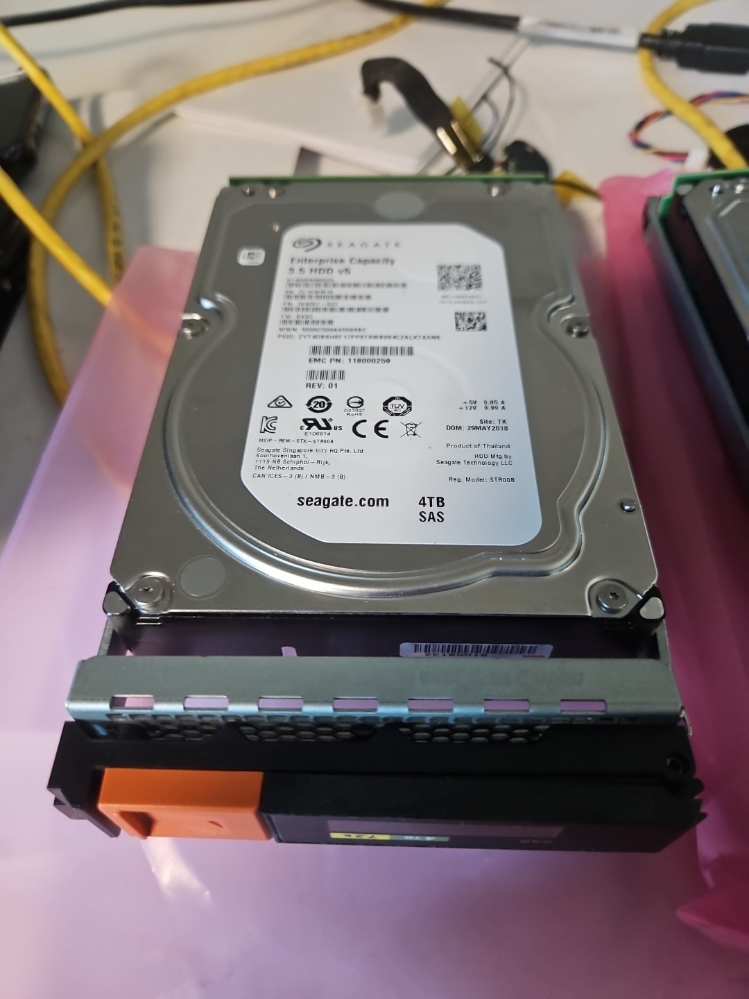 EMC 005052090 4TB 7.2K SAS 12Gb DataDomain 6300 6800 Hard Disk, ST4000NM0025