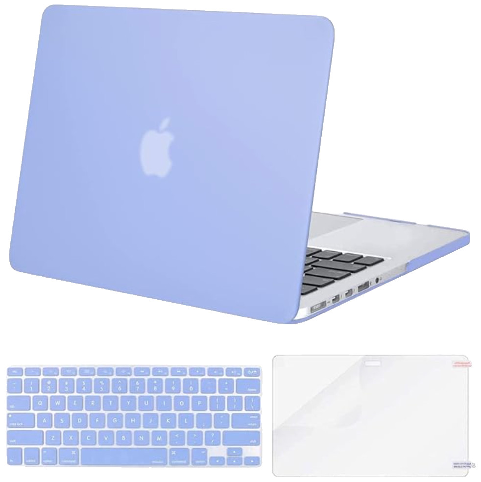 MOSISO Compatible w/MacBook Pro 13"Retina Hard Case Keyboard Cover Serenity Blue