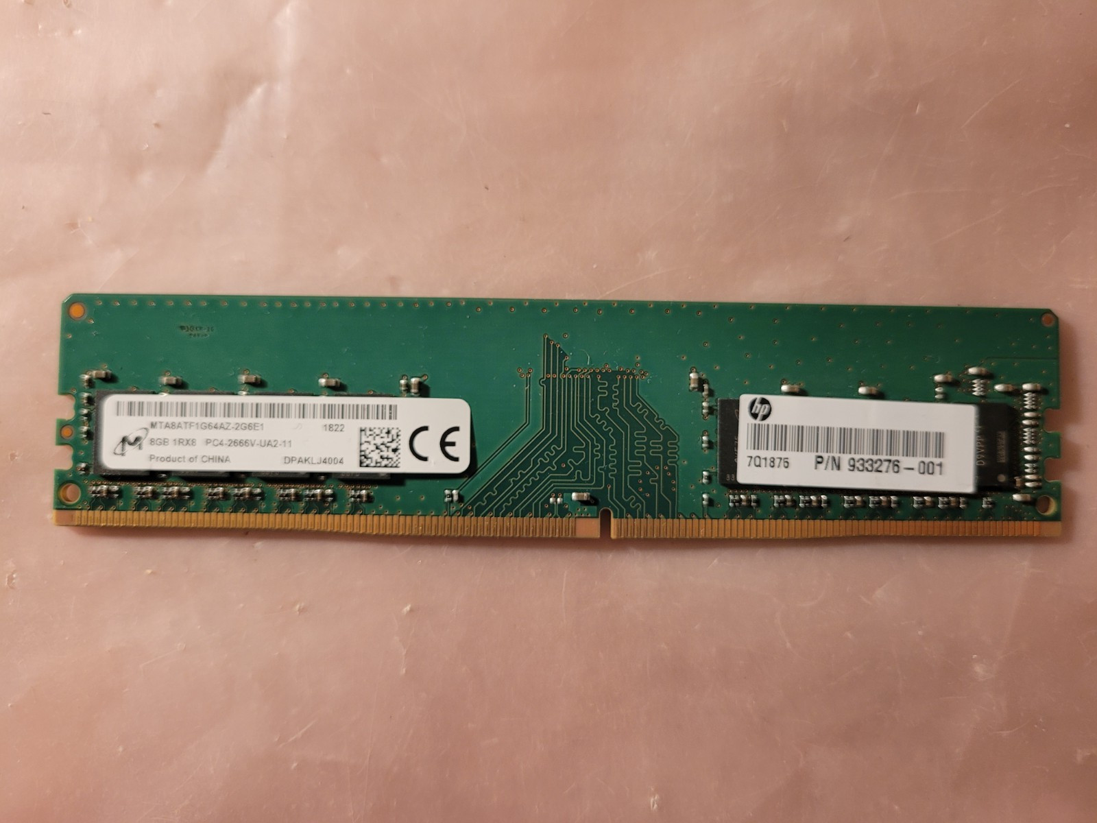 Micron 8GB PC4-2666 PC4 21300 DDR4 2666MHz CL19 Desktop Memory RAM