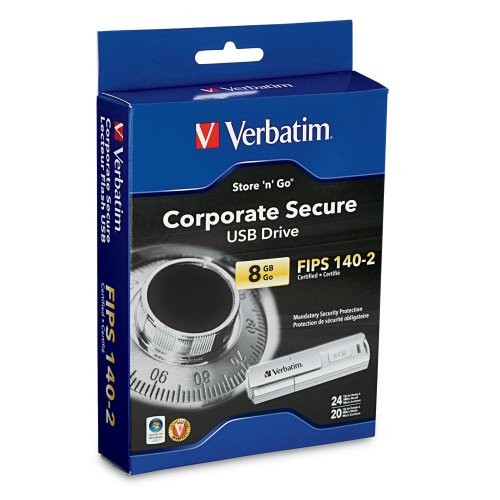 Verbatim 8GB Store 'n' Go Corporate Secure 96714 USB 2.0 Flash Drive (VER96714)