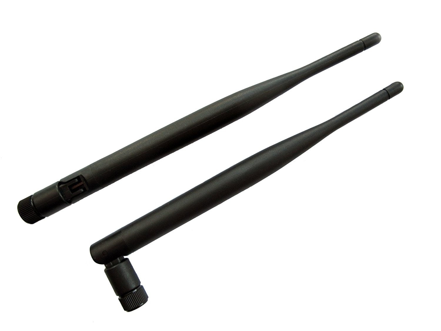 2 PCS Black 2.4GHz 5dBi Omni WiFi SMA Male Antenna for Wireless Router