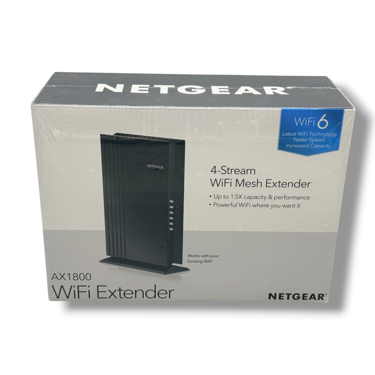 NETGEAR AX1800 WiFi 6 4-Stream Mesh Range Extender Gigabit Ethernet NEW Sealed