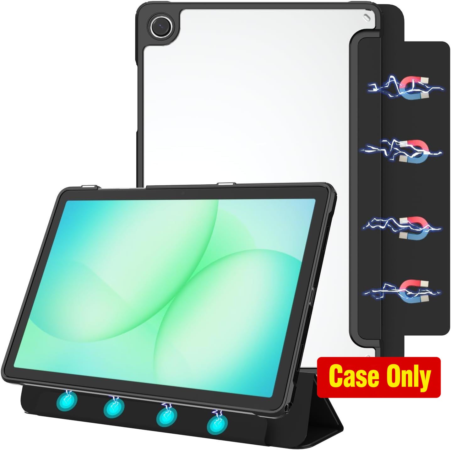 Detachable Magnetic Case for Samsung Galaxy Tab A11+ 11" 2025, Auto Wake/Sleep,