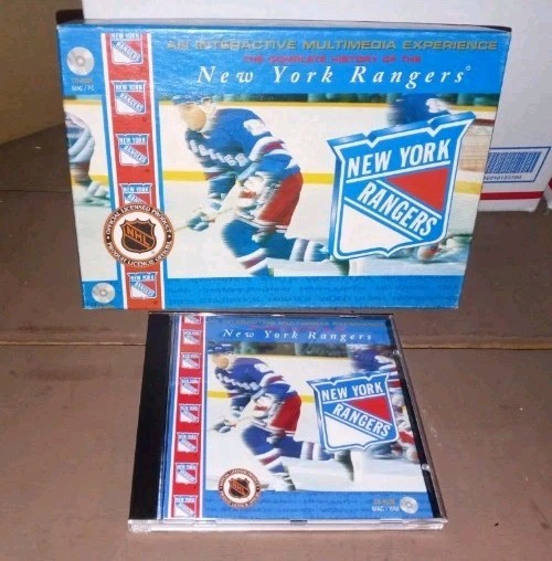 THE COMPLETE HISTORY OF THE NEW YORK RANGERS PC CD ROM RARE WINDOWS 95 & 3.1