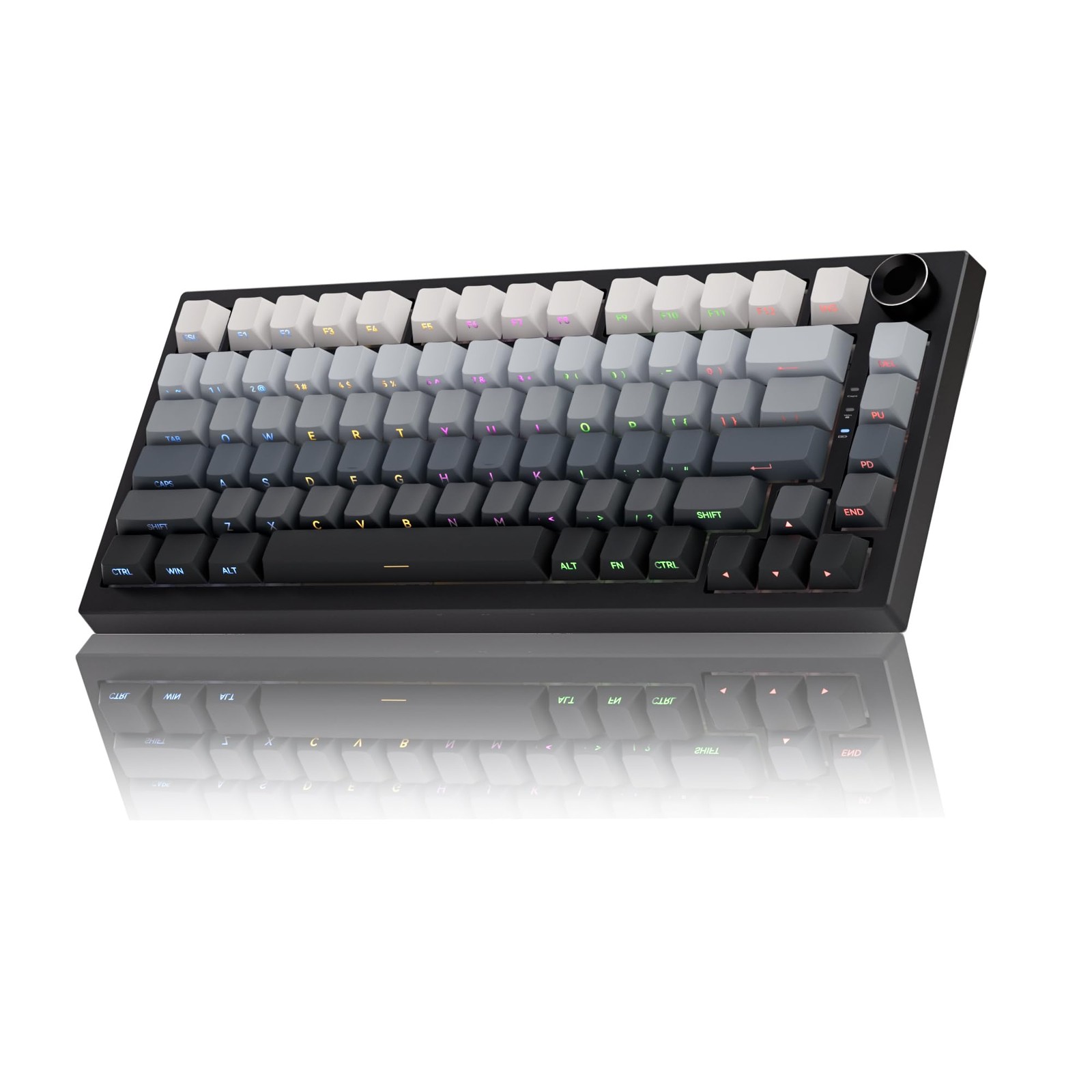 Gurjot Cream 75% HotSwappable Mechanical Keyboard, TriMode BT5.1 2.4G USBC Wi...