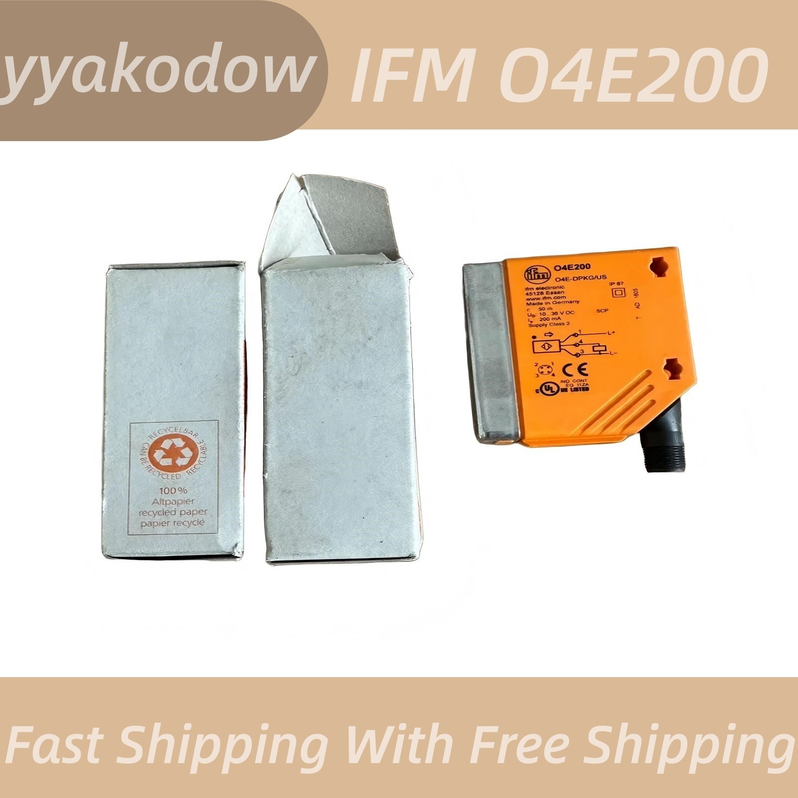 1PC New ifm O4E200 Photoelectric Sensor for Position Detection Systems DHL Fast