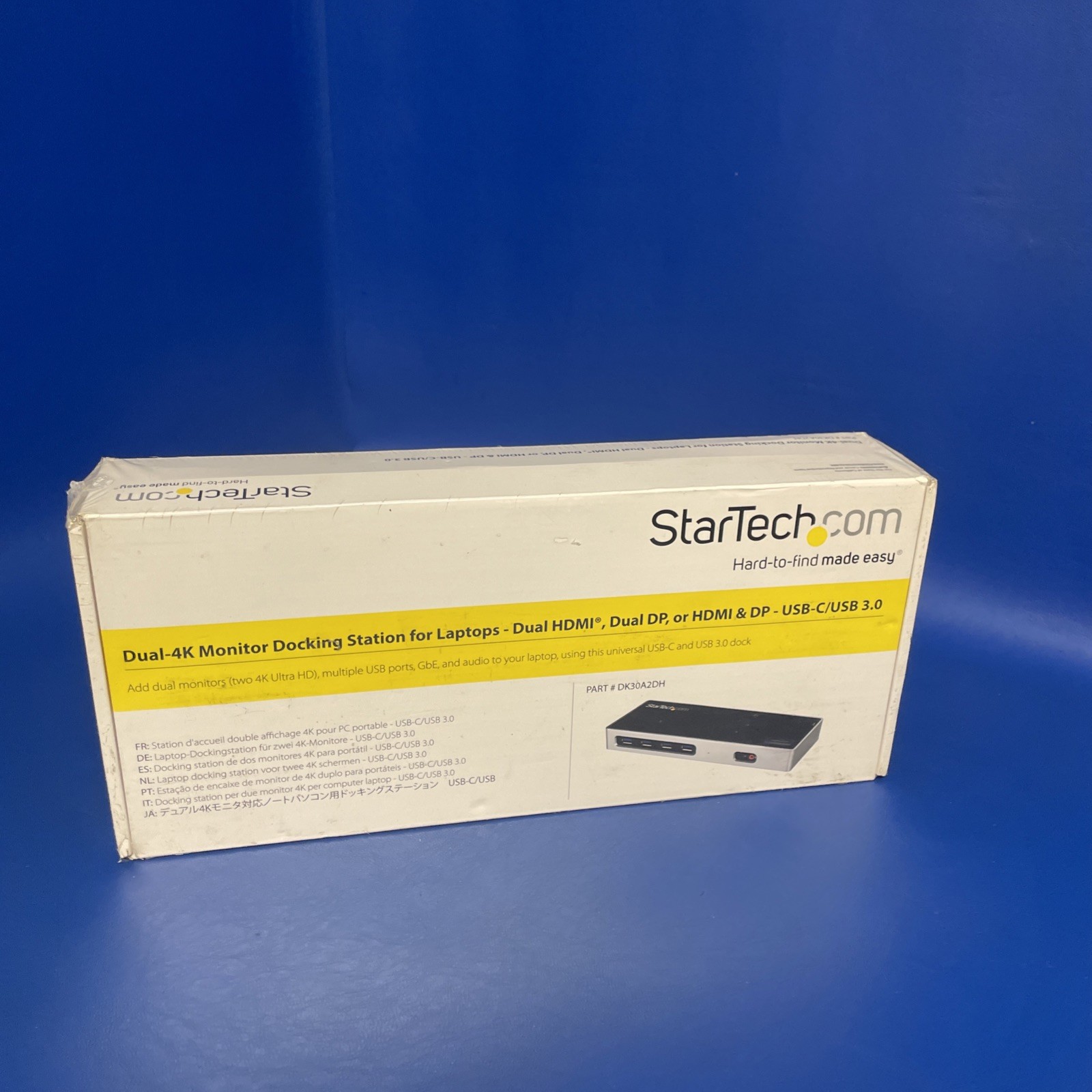 NEW StarTech DK30A2DH Dual 4K Monitor Docking Station HDMI DP USB 3.0 Ethernet