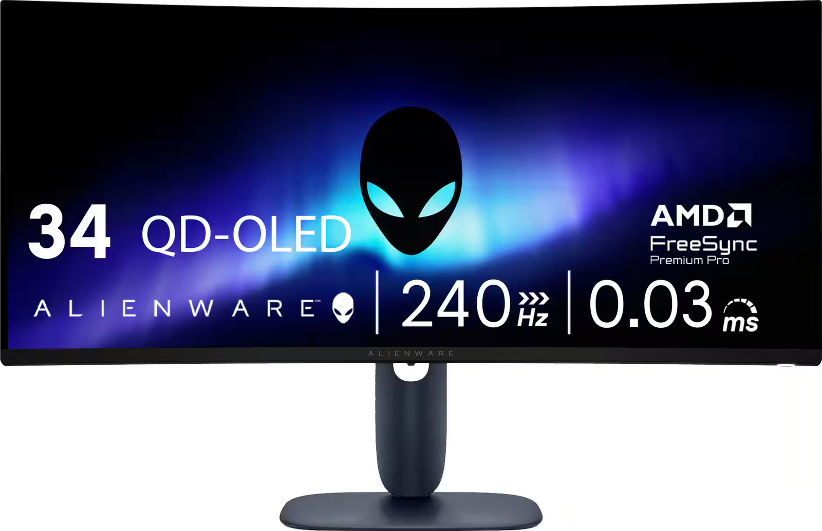 Alienware - AW3425DW 34" QD-OLED UWQHD 240Hz 0.03ms FreeSync Premium Pro Curv...