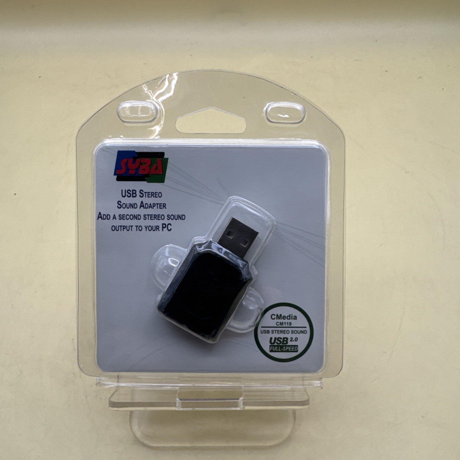 NEW Syba SD CM UAUD USB Stereo Audio Adapter C Media CM119 USB 2.0 FREE S/H