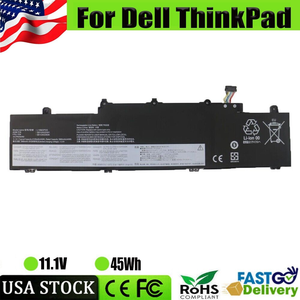 ✅L19M3PD5 BATTERY FOR LENOVO THINKPAD E14 E15 GEN 2 GEN 3 20T6 20T8 L19D3PD5 45W