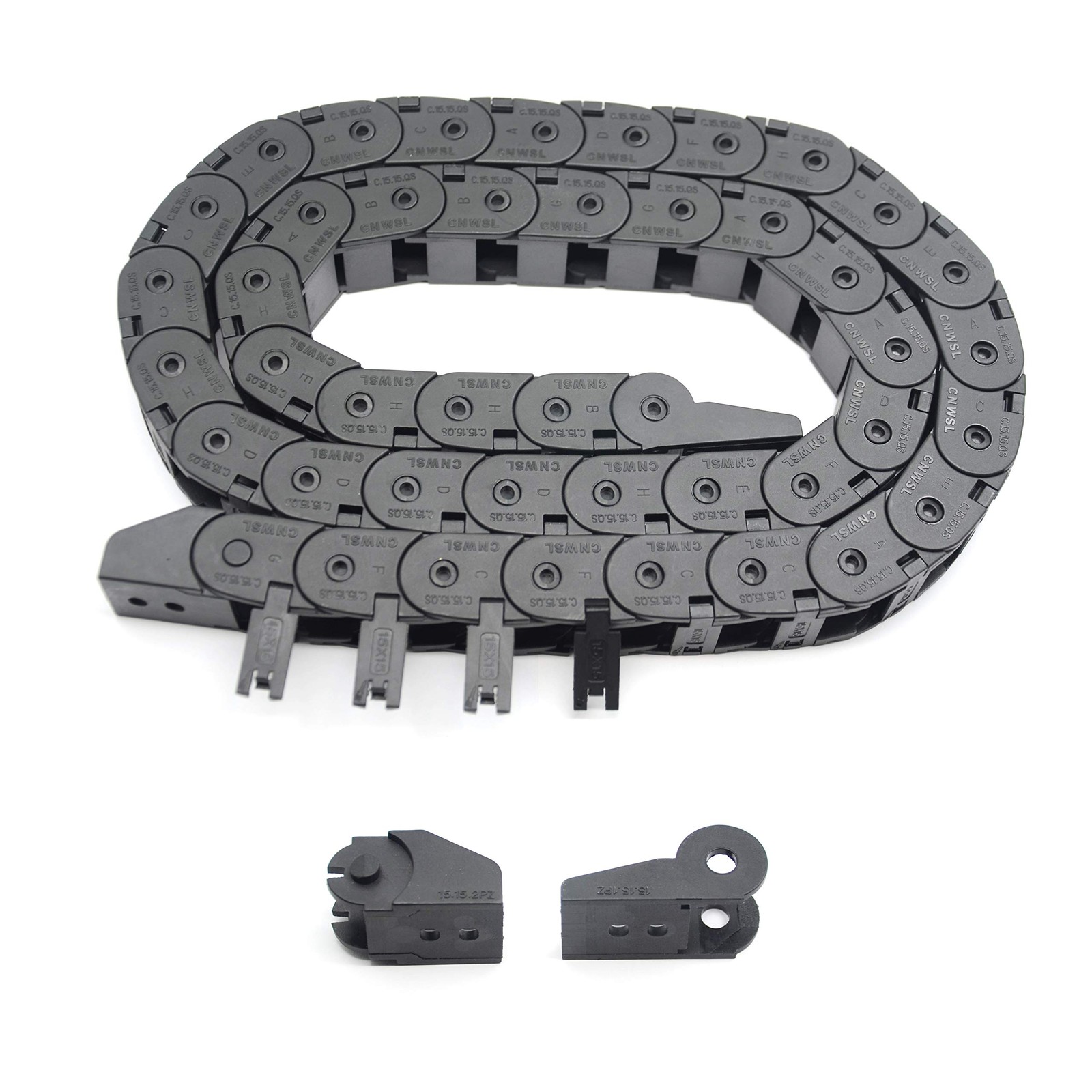 Befenybay R28 15X15mm 1M Black Drag Chain for 3D Printer CNC Machines
