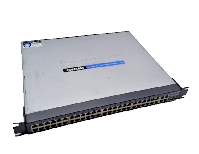 Cisco Linksys SRW248G4 V1.1 48-Port Gigabit Switch w/ WebView + POWER CORD