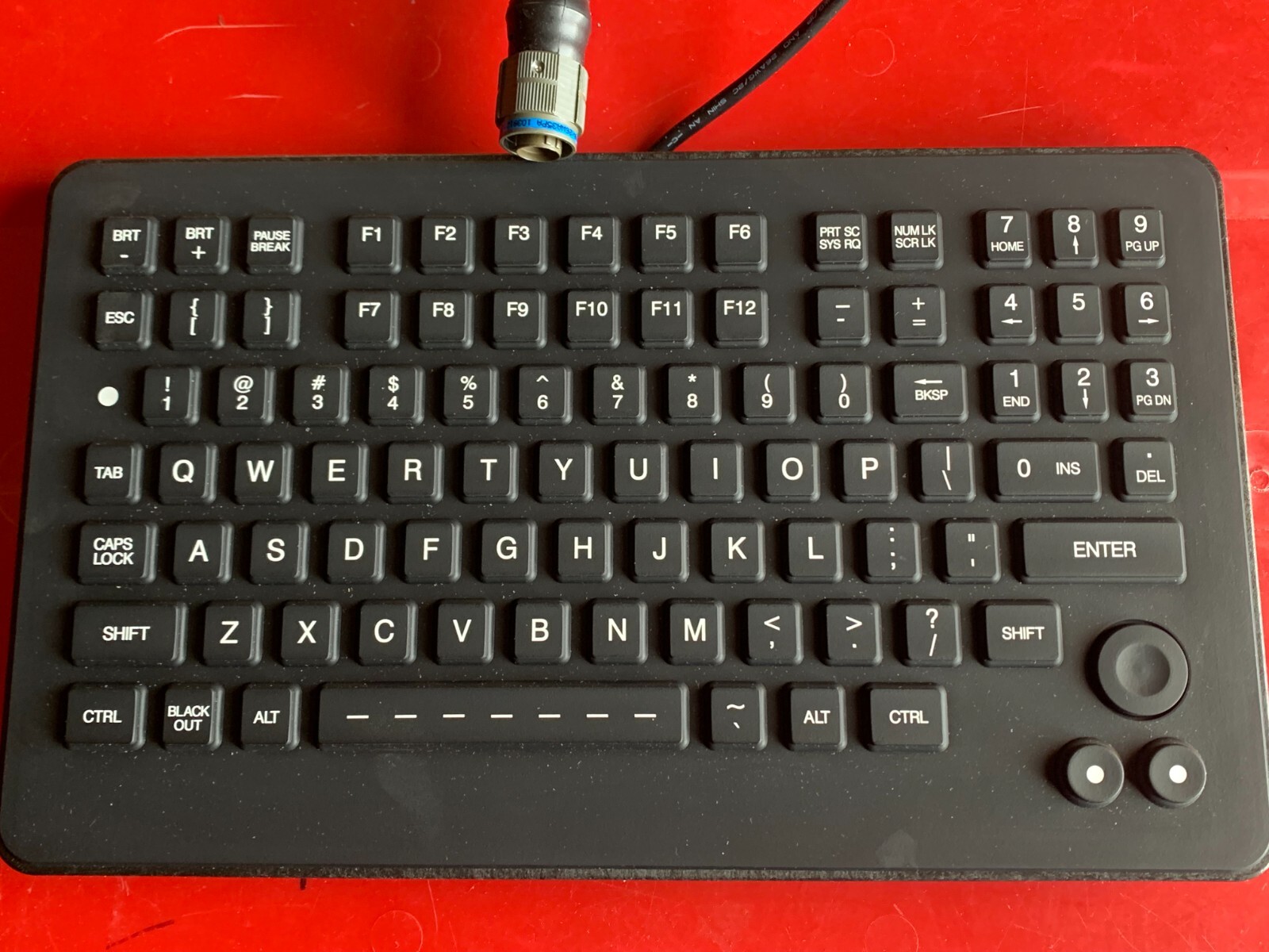 SLK-880-FSR-D38999 iKEY Keyboard Chiclet Military Backlit Submersible