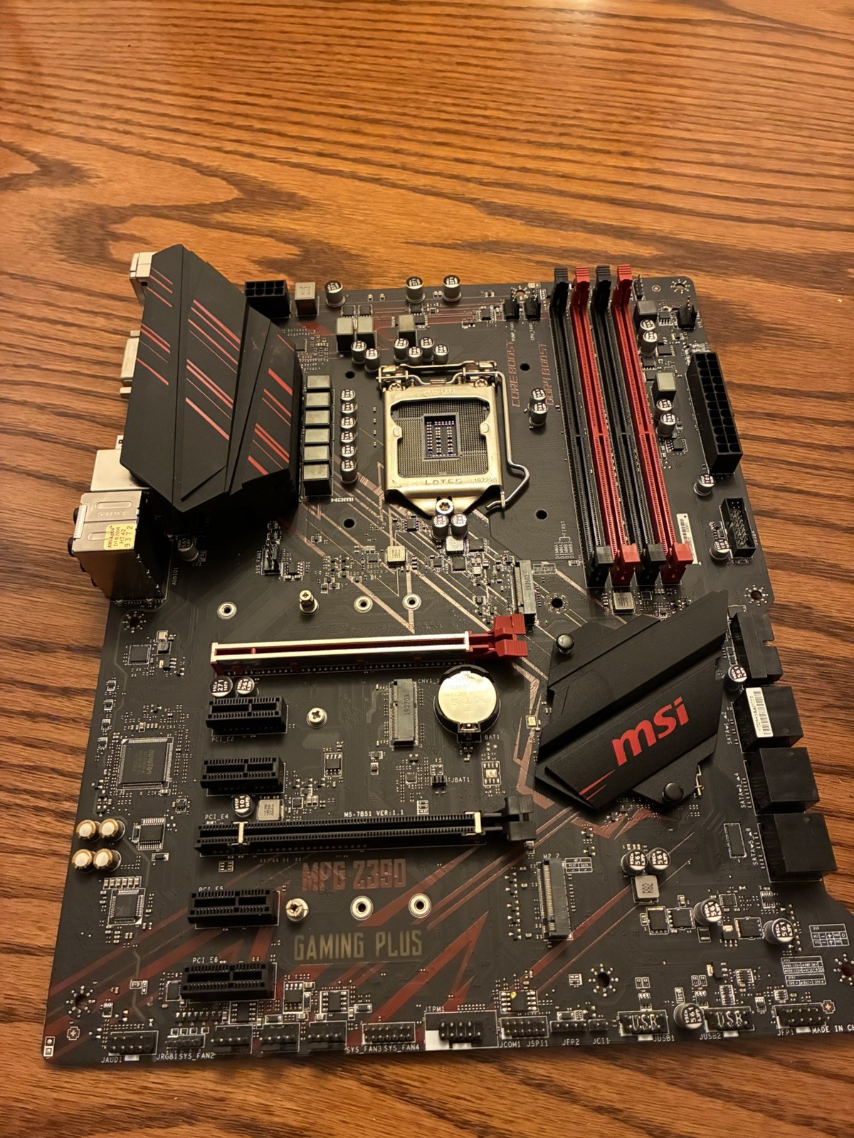 MSI MPG Z390 Gaming Plus LGA1151 M.2 USB 3.1 Gen 2 DDR4 Gaming Motherboard