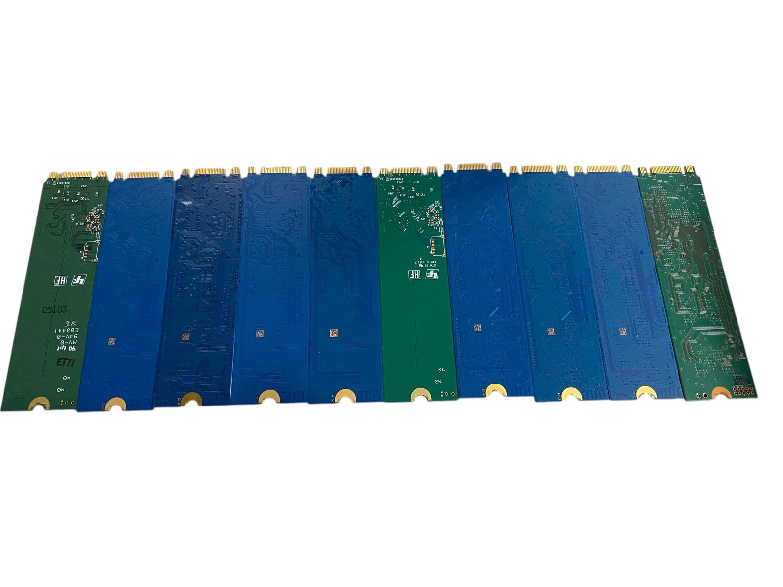 Lot of 10 Mixed Brand Model 128GB SATA  2280 M.2 SSD Solid State Drive