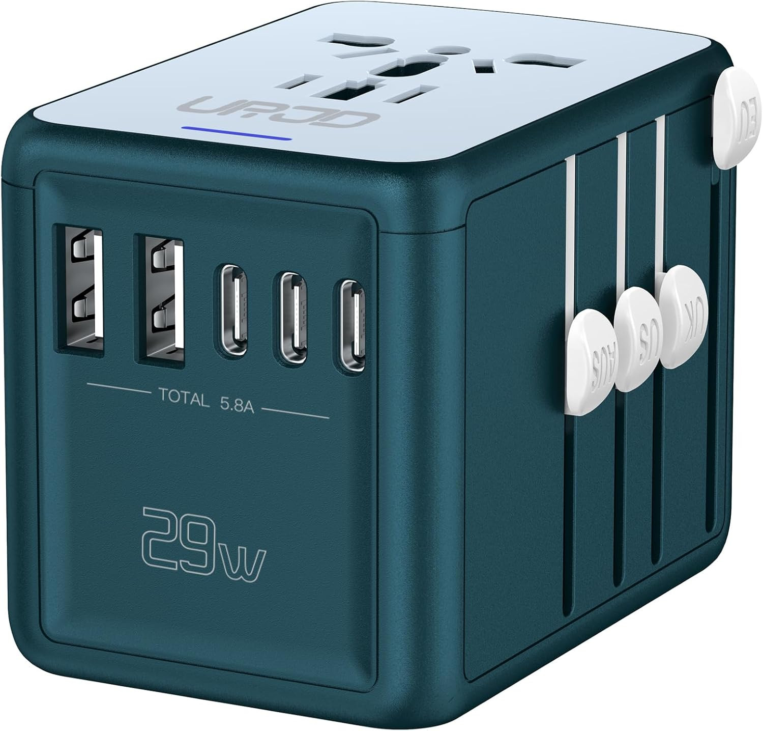 Adaptador De Viaje Mundial, Adaptador De Enchufe Internacional Universal Neuvo