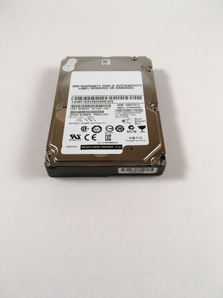 IBM / SEAGATE 600GB 10K RPM SAS 2.5 INCH 9TG066-039 ST9600205SS