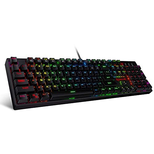 K582 SURARA RGB LED Backlit Mechanical Gaming Keyboard with 104 Keys-Linear a...