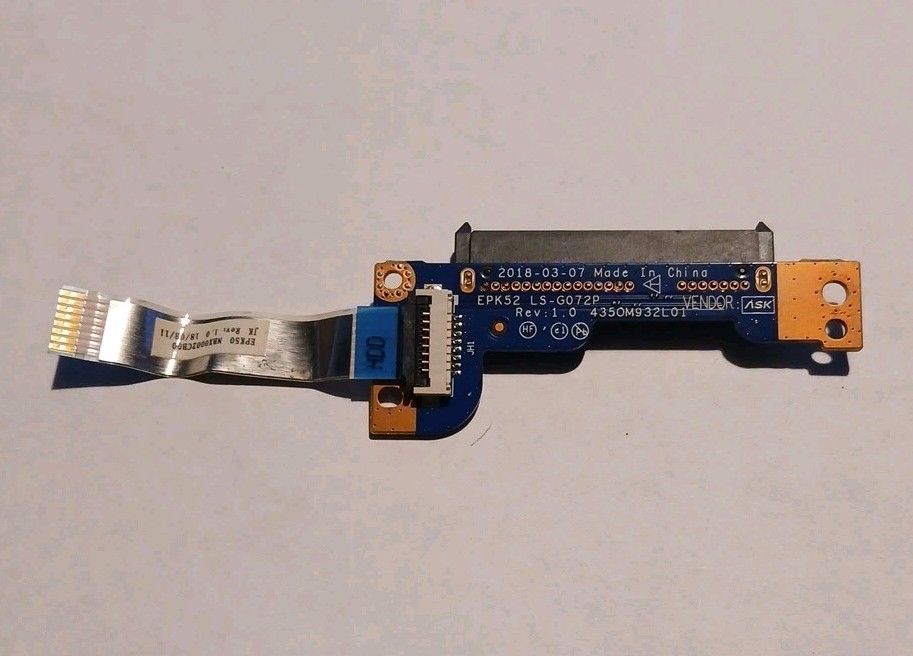 L20454-001 LS-G072P GENUINE HP HD CONNECTOR BOARD 15-DB 15-DB0081NR (CF48)