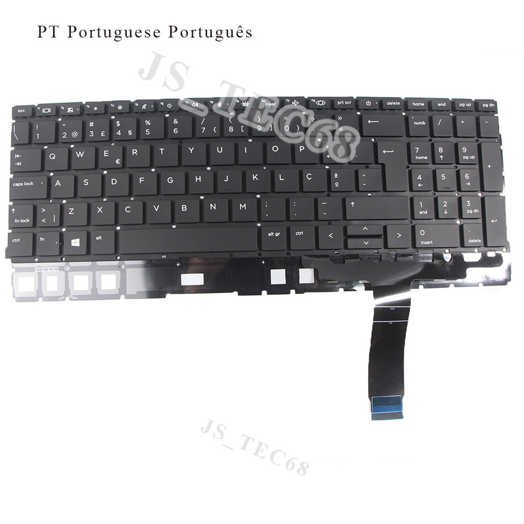 New HU CS PT keyboard For HP ProBook 450 G8 455 G8 455R G8 650 G8 Black Backlit