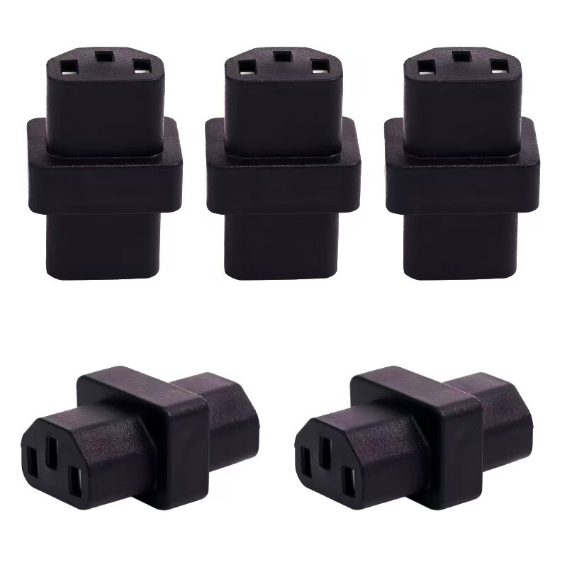 (5PACK) IEC 320 C13 to C13 AC Adapter Female to Female