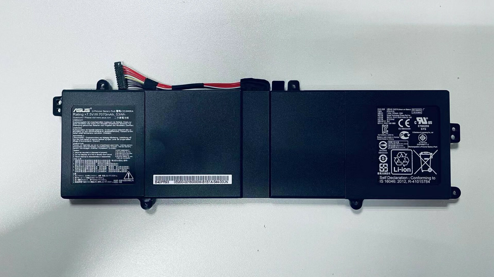 Original Battery C22-B400A For ASUS PRO BU400V BU400A Ultrabook C22-B400A 7.5V 