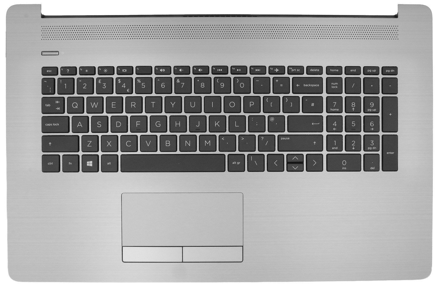 Original UK Keyboard w/ Cover Palmrest for HP Probook 470 G7 L91025-071 Silver