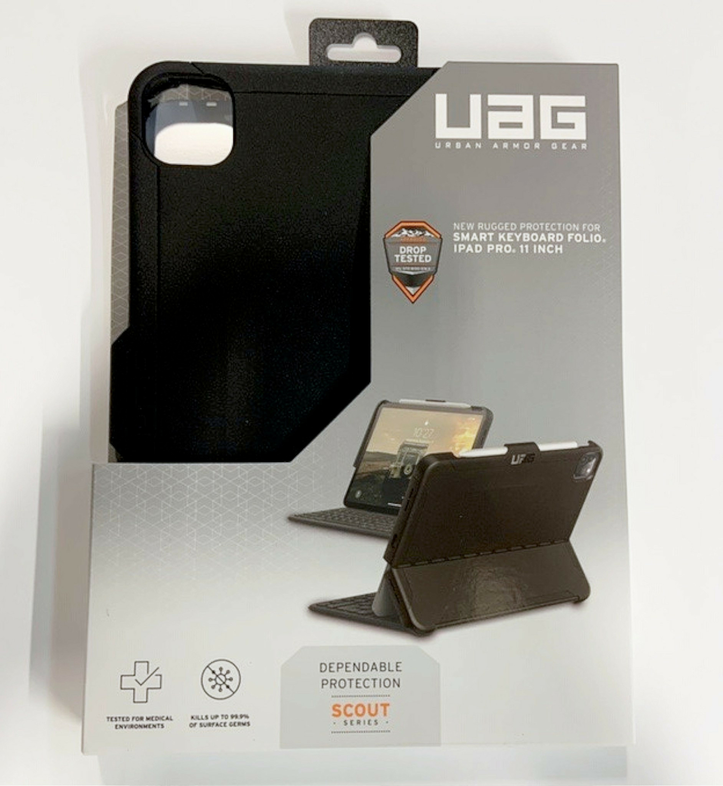 NEW UAG Scout Series Black Folio for Apple iPad Pro 11" (2nd gen) Rugged Protect