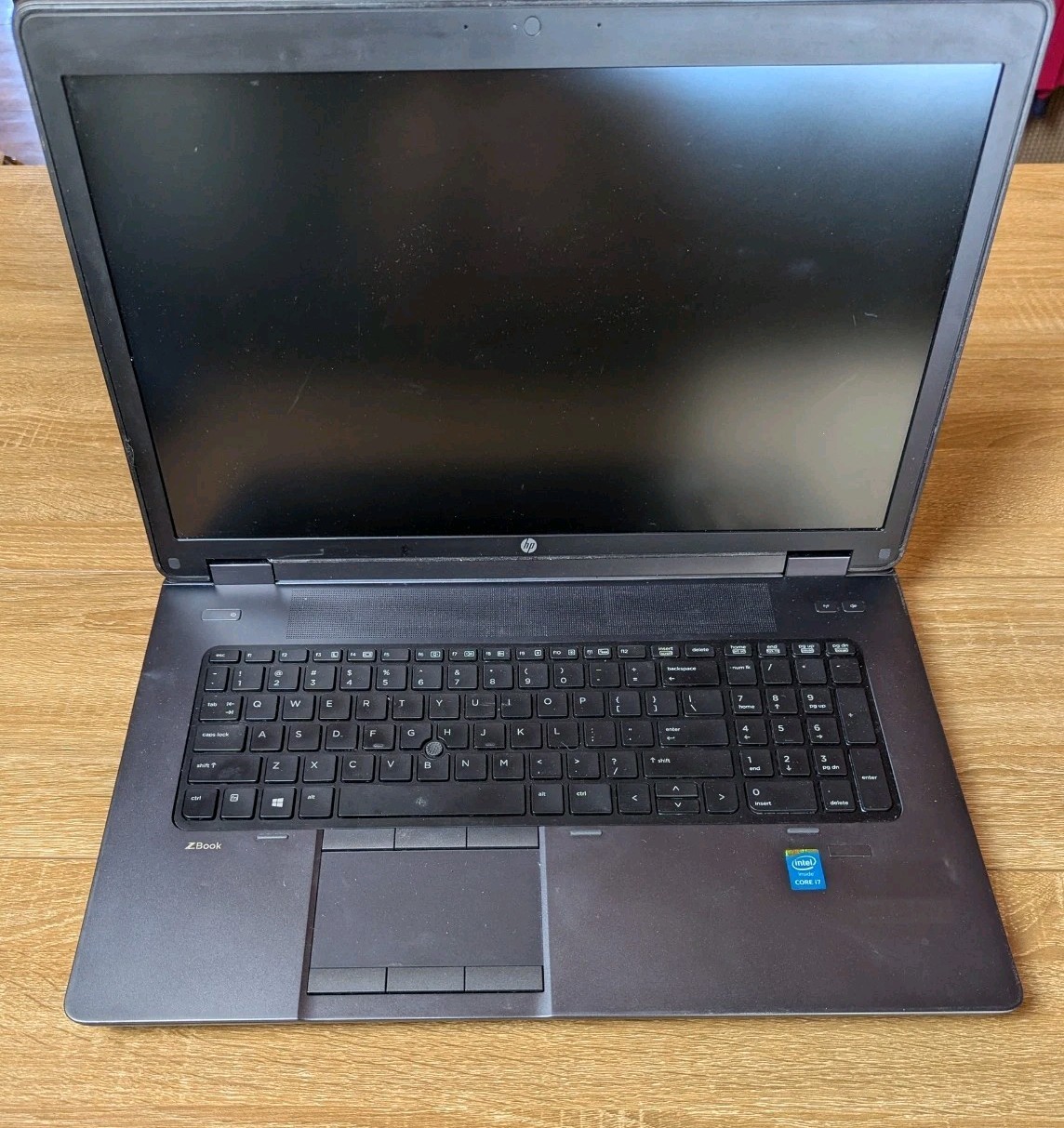 HP ZBook 17 Mobile Workstation 17.3" Intel Core i7 - Untested No Battery AS-IS