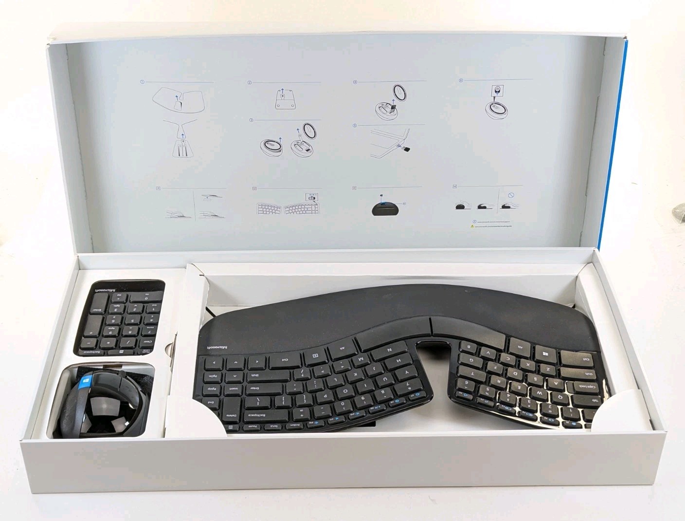 Microsoft Sculpt Ergonomic Desktop Keyboard No Dongle Parts/Repair Mouse Keypad