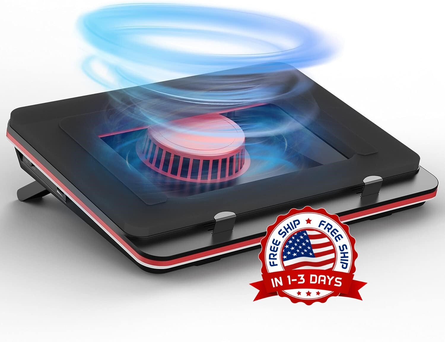 Almohadilla de enfriamiento para computadora portátil con ventiladores 13-17.3in