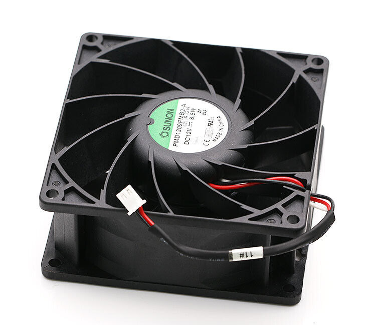 Qty:1pc dual ball cooling fan PMD1209PMB2-A (2) .R.GN 12V 8.5W 9238 9CM 2-pin