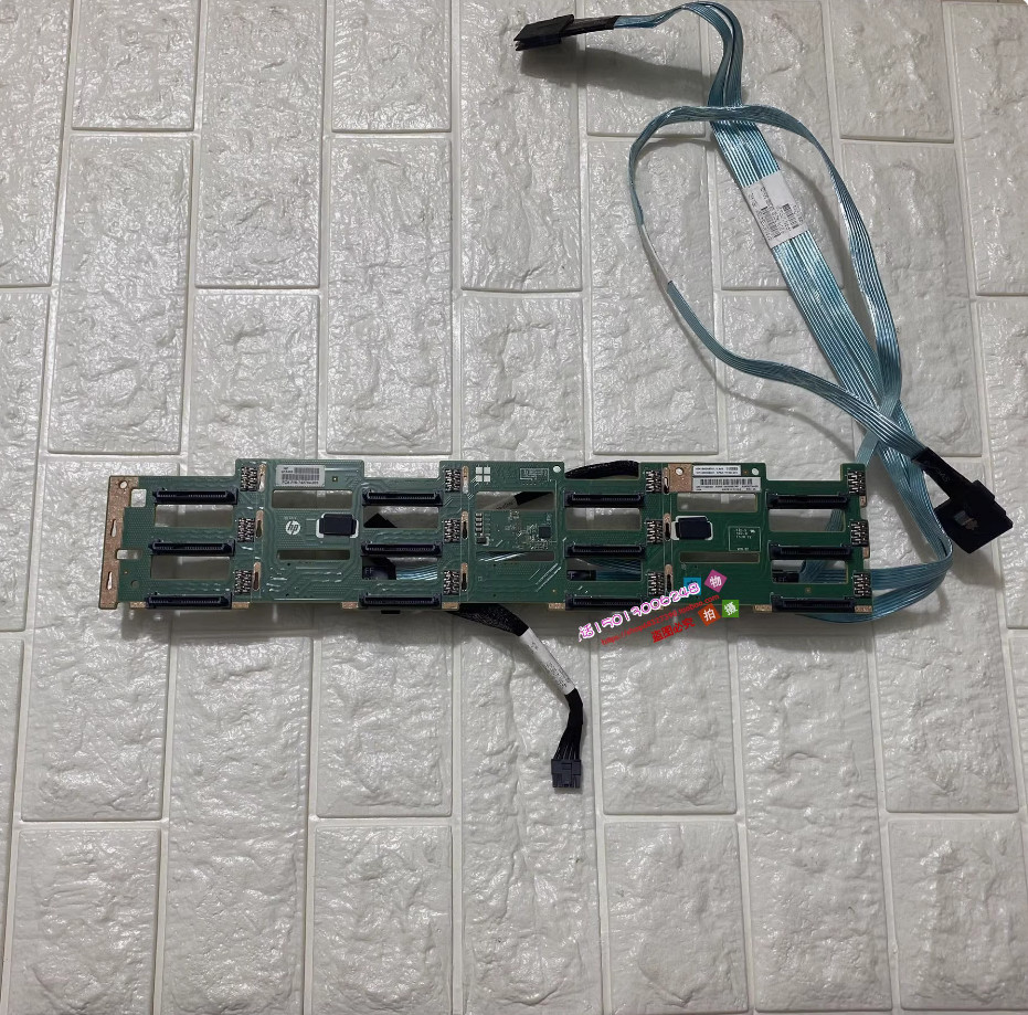 HP DL380 DL388 G9 12X3.5" LFF Backplane Board 742794-001 777284-001 +P840 cables