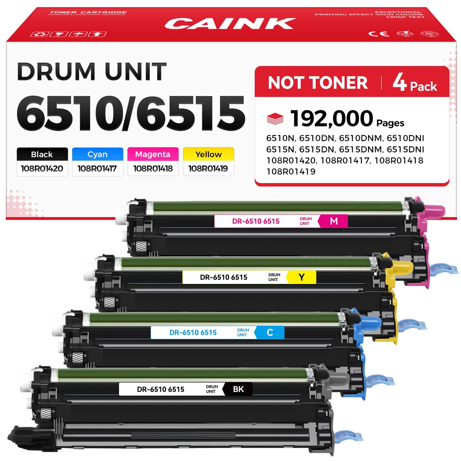 Phaser 6510 WorkCentre 6515 Drum 6510/6515 4-Pack, 4-Pack