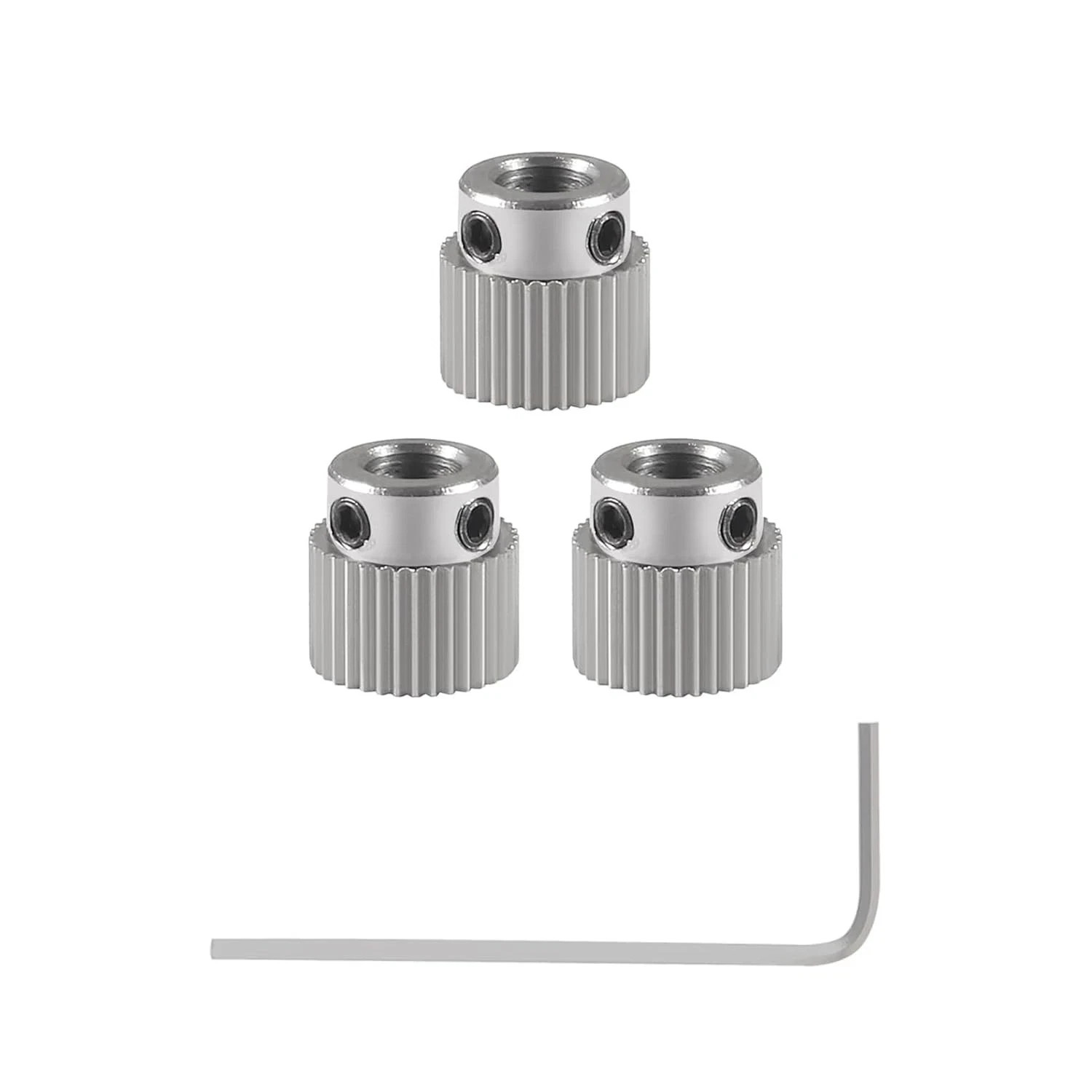 Aokin Stainless Steel Extruder Wheel Gear 36 Teeth Drive 3D 3 Pc