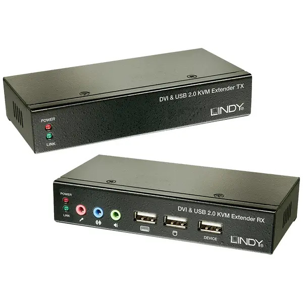 Lindy 39377 KVM Switch Extensor KVM DVI 1920 x 1200 Pixel