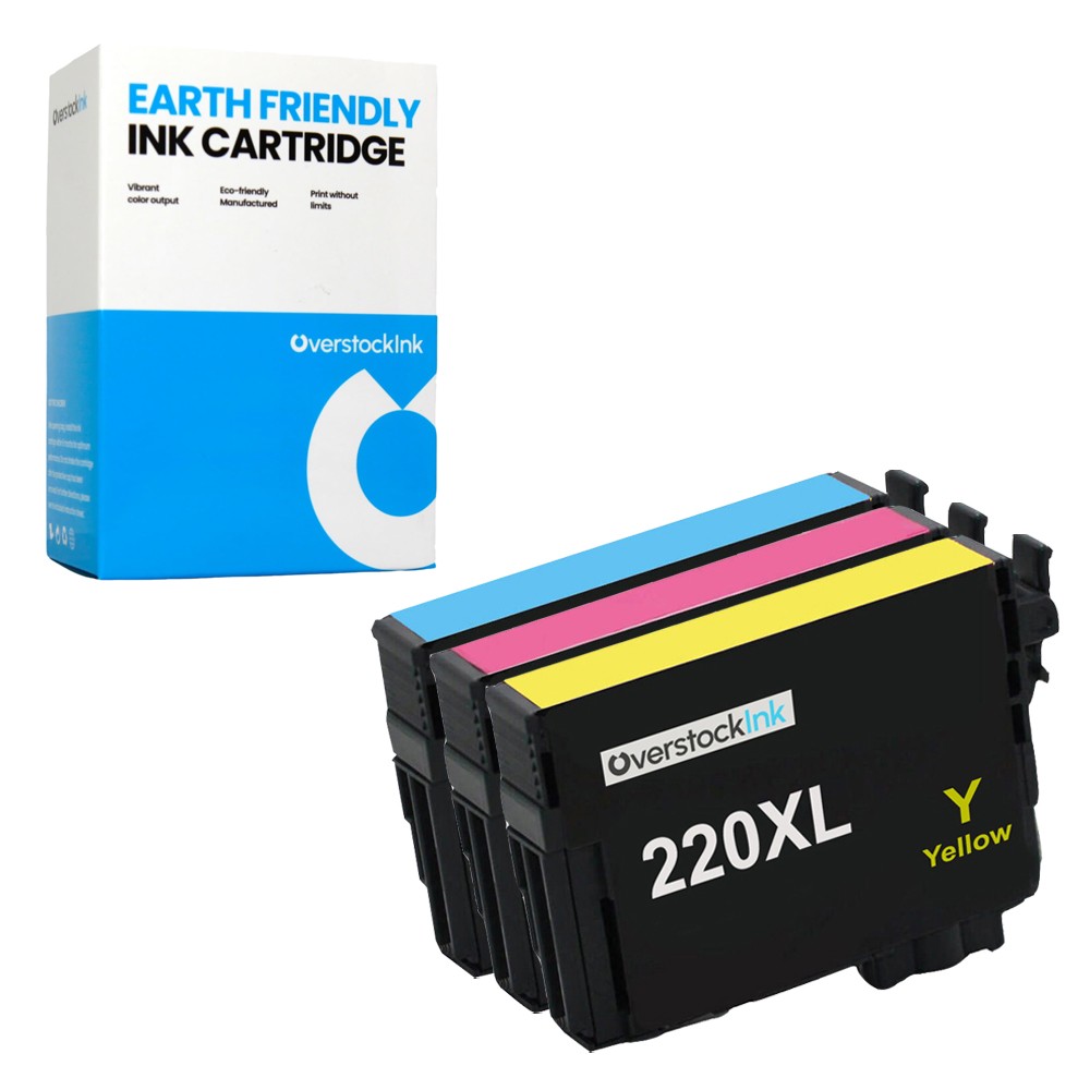 3PK T220XL 220XL Color Ink Cartridges Fits Epson Workforce WF-2630 2650 2660